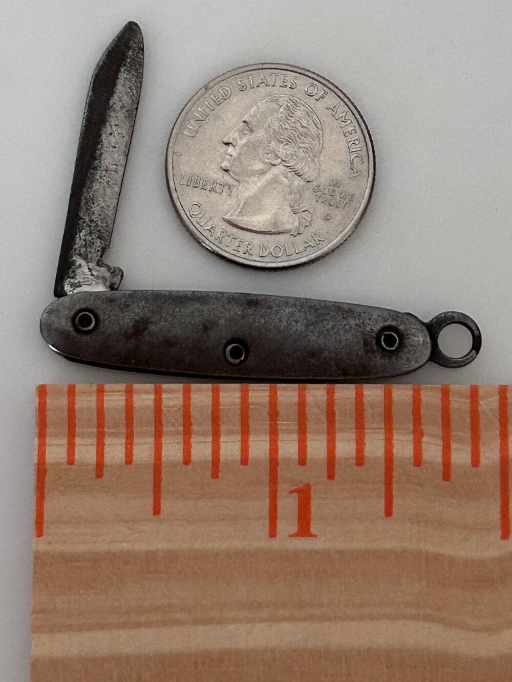 Vintage Tiny Metal Pocketknife